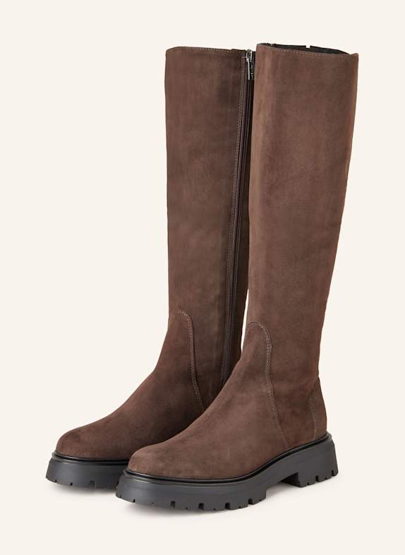 darling harbour Plateau-Stiefel DUNKELBRAUN