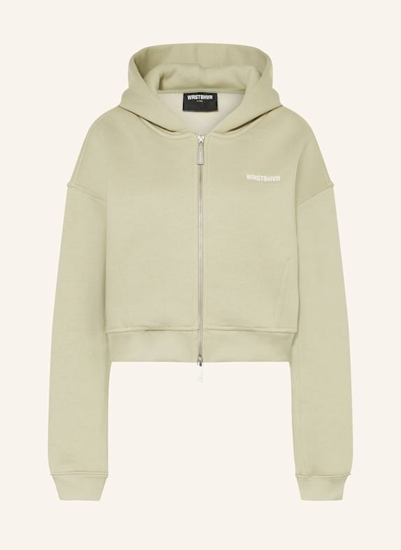 WRSTBHVR Sweat jacket ERIA LIGHT GREEN
