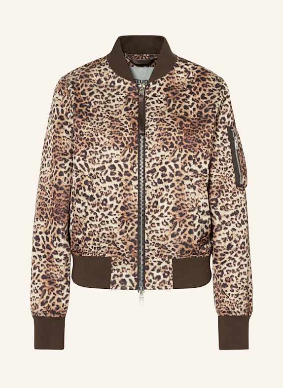 IQ STUDIO Jacket ESTER with real fur BEIGE/ BROWN/ DARK BROWN