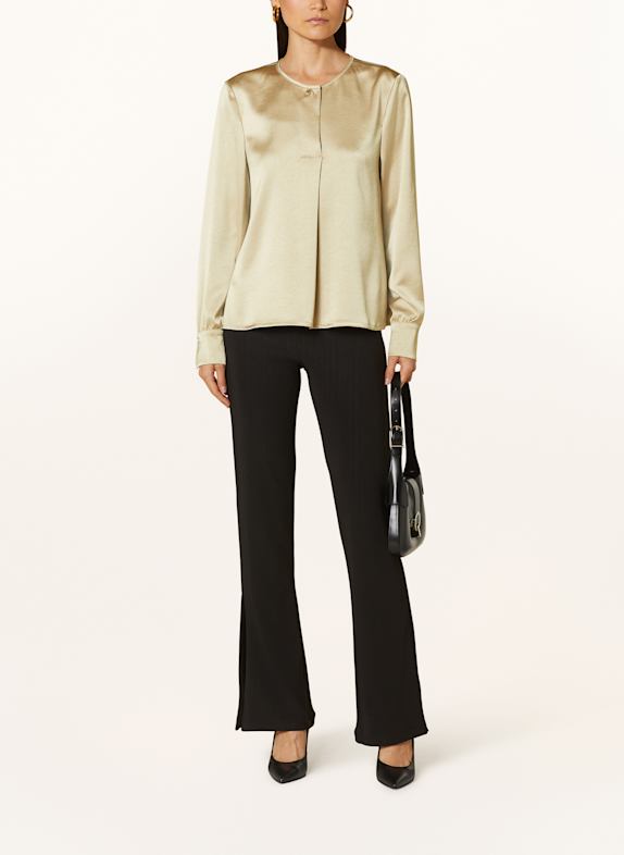 RIANI Blouse-shirt van satijn GOUD