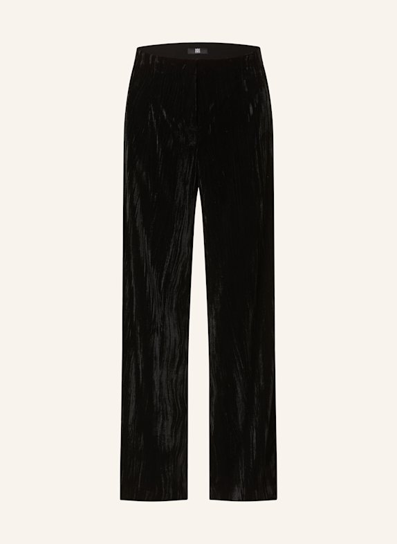 RIANI Marlenehose aus Samt SCHWARZ