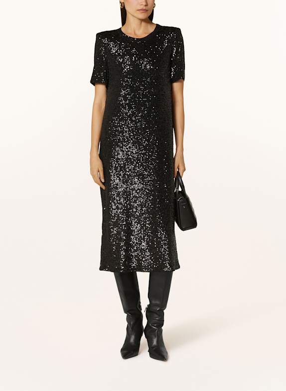 RIANI Cocktailkleid mit Pailletten SCHWARZ