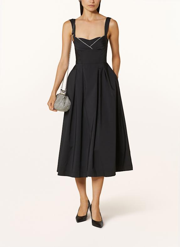 RIANI Kleid mit Schmucksteinen SCHWARZ