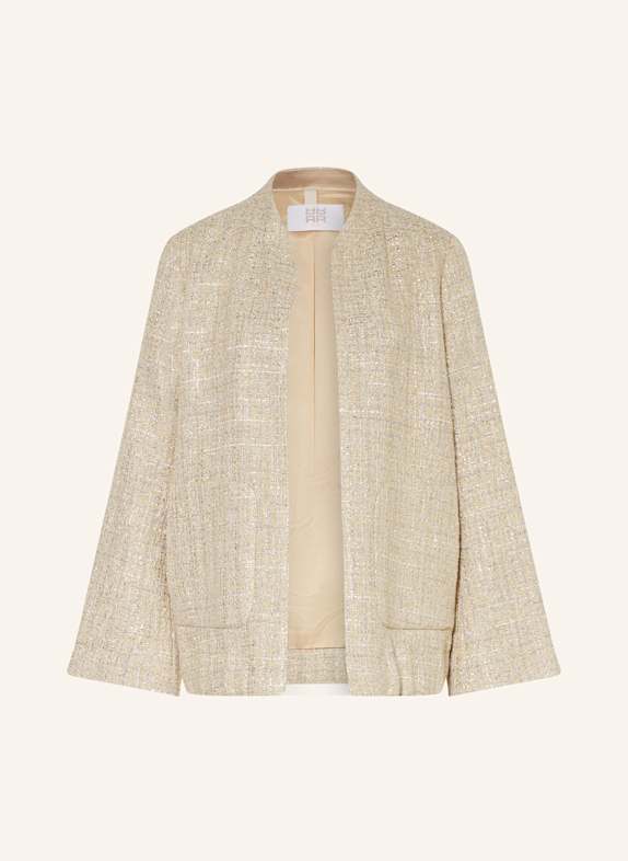 RIANI Tweed-Blazer mit Glitzergarn GOLD/ SILBER