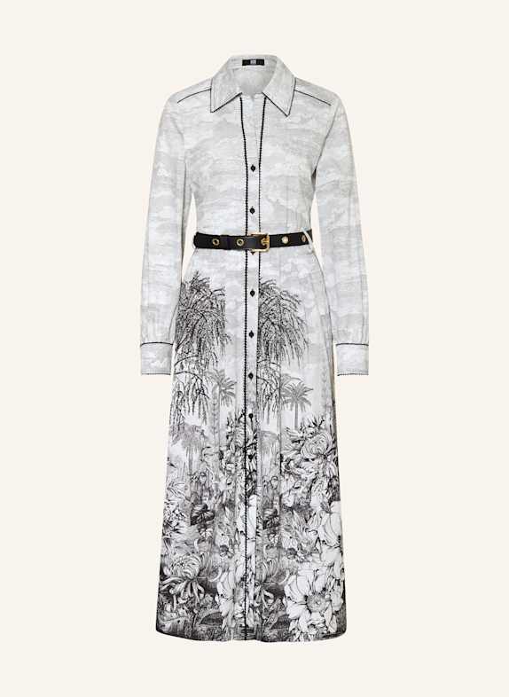 RIANI Hemdblusenkleid WEISS/ SCHWARZ