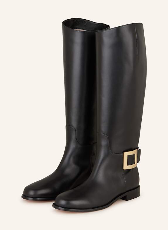 Roger Vivier Biker Boots TRÉS VIVIER SCHWARZ