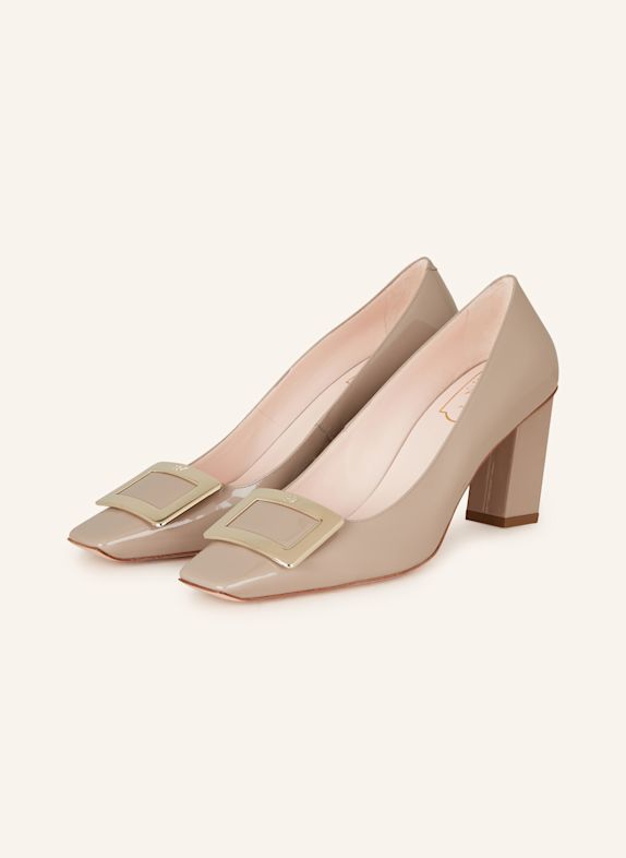 Roger Vivier Lack-Pumps BELLE VIVIER BEIGE