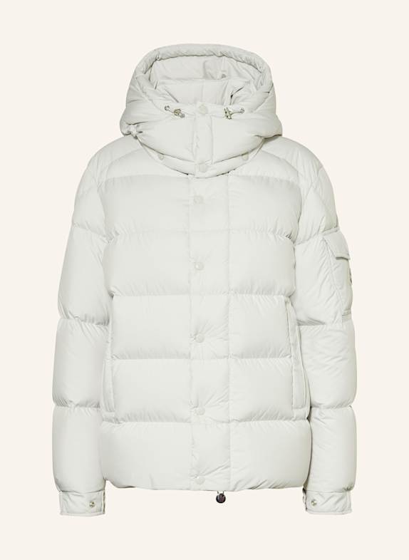 MONCLER Kurtka puchowa MAYA z odpinanym kapturem JASNOCZARY