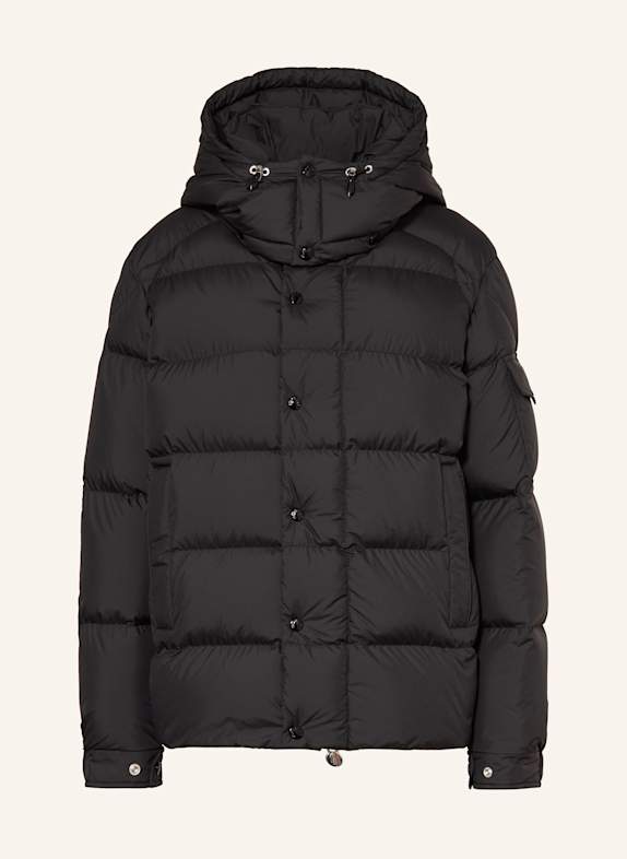 MONCLER Kurtka puchowa MAYA z odpinanym kapturem CZARNY