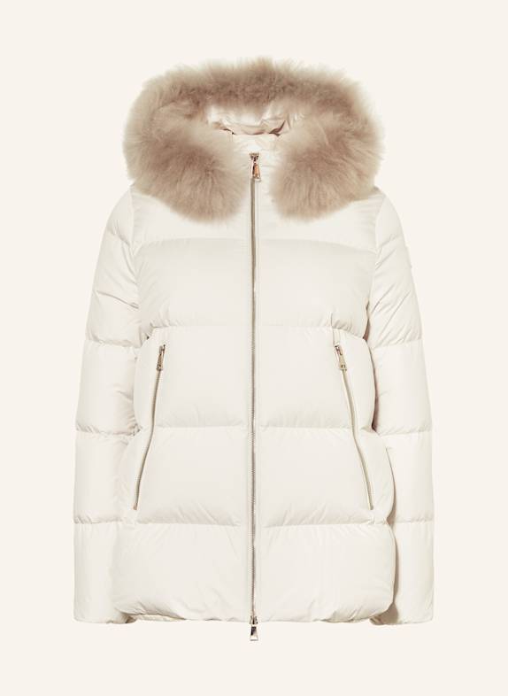 MONCLER Kurtka puchowa LAICHEFUR KREMOWY