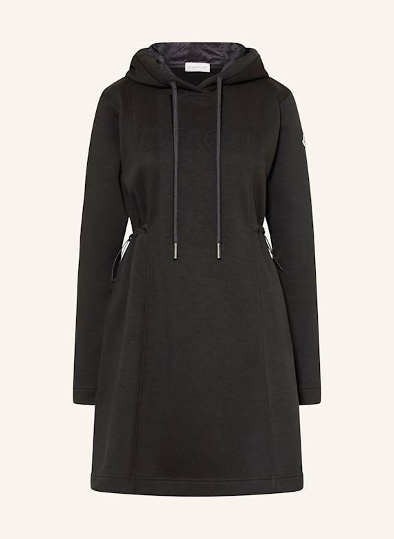 MONCLER Hoodie dress BLACK