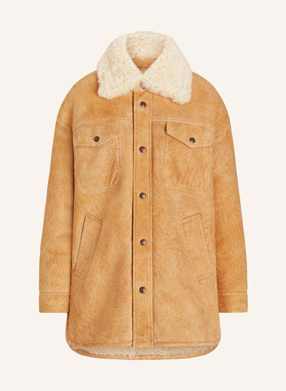 POLO RALPH LAUREN Lederjacke CAMEL