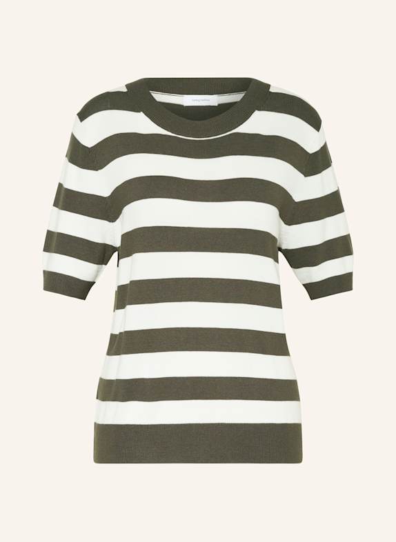 darling harbour Strickshirt WEISS/ OLIV