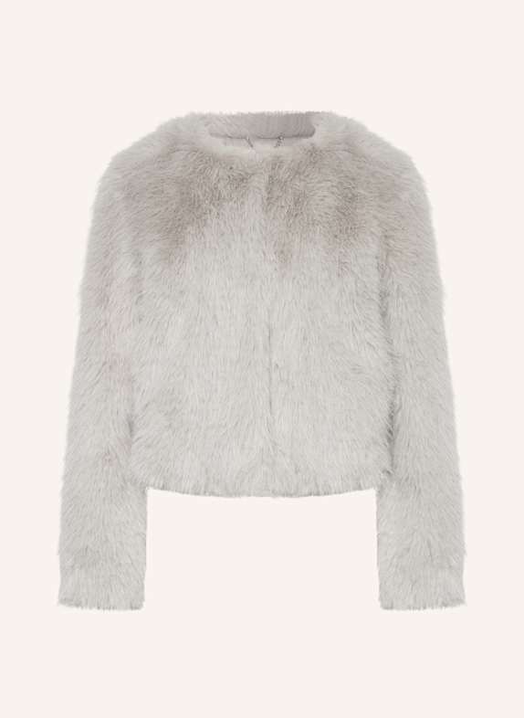 Rich & Royal Kunstfell-Jacke SILBER