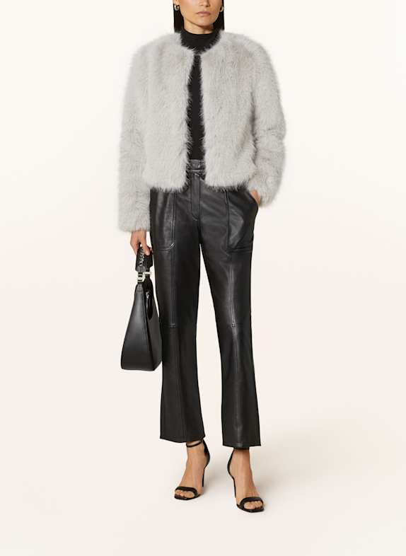 rich&royal Kurtka ze sztucznego futra SREBRNY