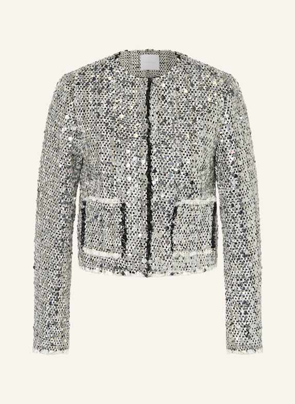 rich&royal Tweed box jacket with sequins SILVER/ BLACK/ WHITE