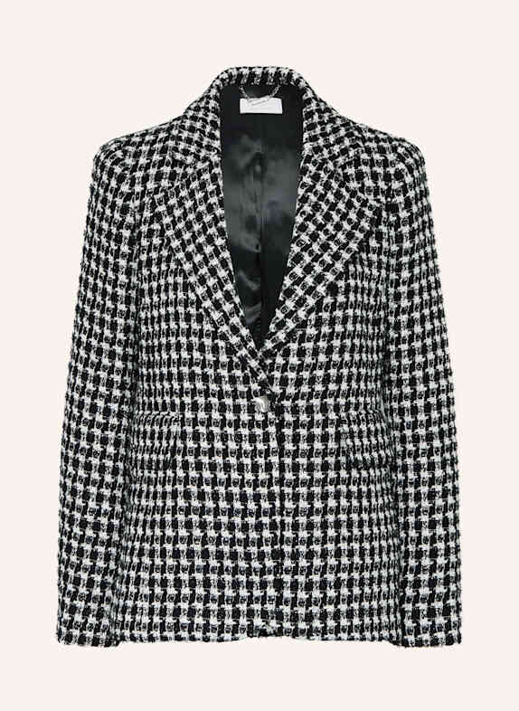 rich&royal Bouclé blazer with glitter thread BLACK/ ECRU