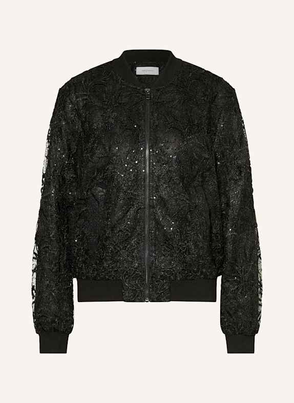 darling harbour Blouson aus Spitze mit Pailletten SCHWARZ