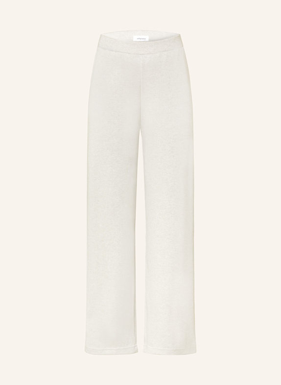 darling harbour Sweatpants mit Glitzergarn SAND / SILBER