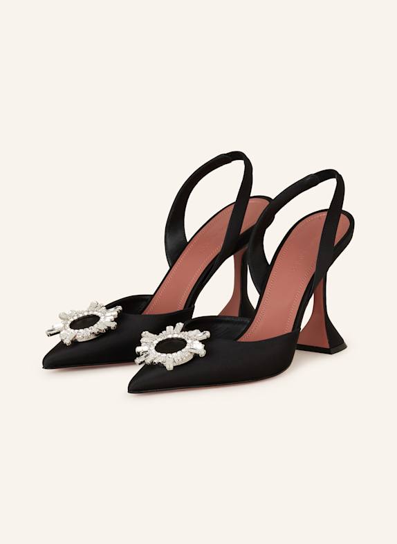 AMINA MUADDI Slingback pumps BEGUM BLACK