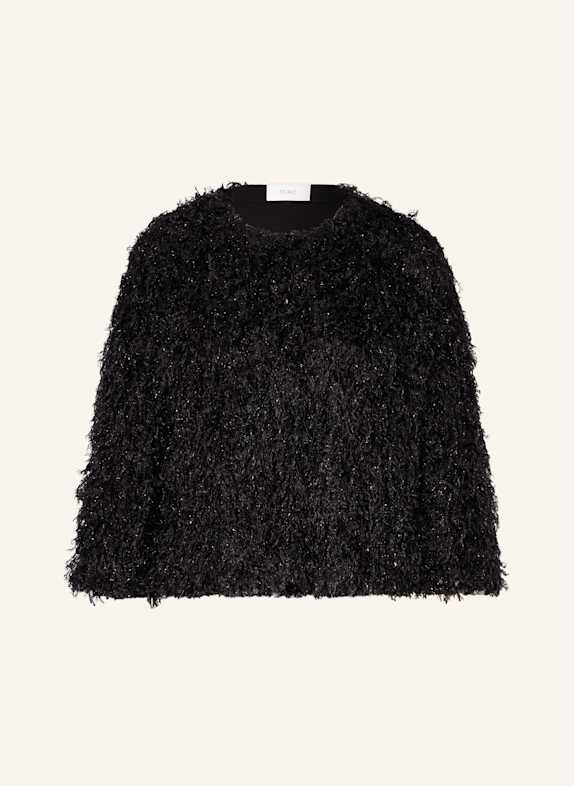 MORE Jacke mit Glitzergarn SCHWARZ