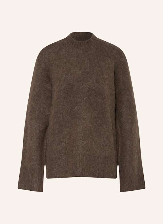 HOLZWEILER Sweater with alpaca DARK BROWN