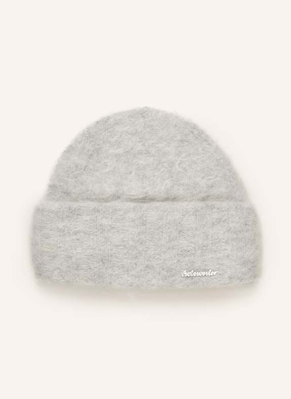 HOLZWEILER Beanie ERICA with alpaca LIGHT GRAY