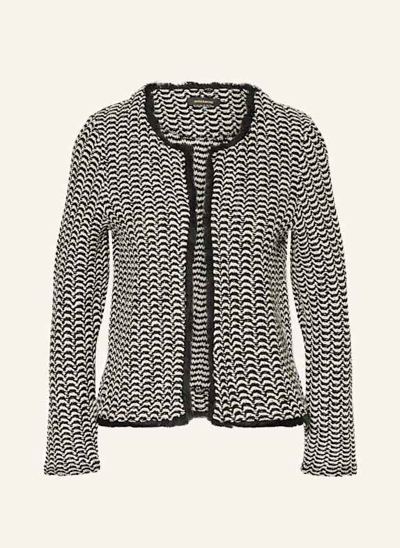 MORE & MORE Knit cardigan BLACK/ WHITE