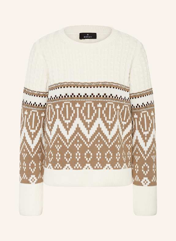 monari Pullover CREME/ TAUPE/ SCHWARZ