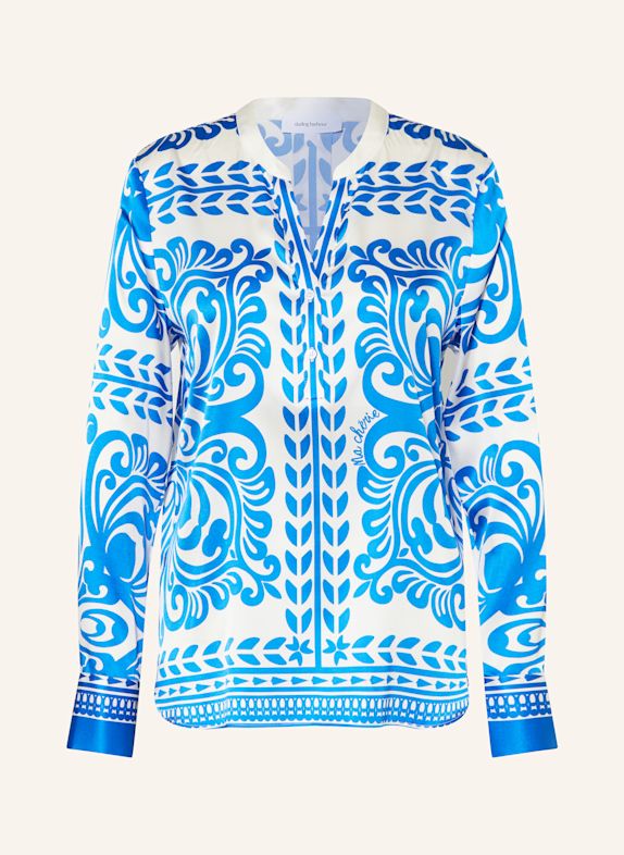 darling harbour Blusenshirt aus Seide AZURBLAU