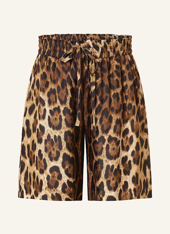 darling harbour Strickshorts WASHINGTON mit Pailletten LEOPRINT