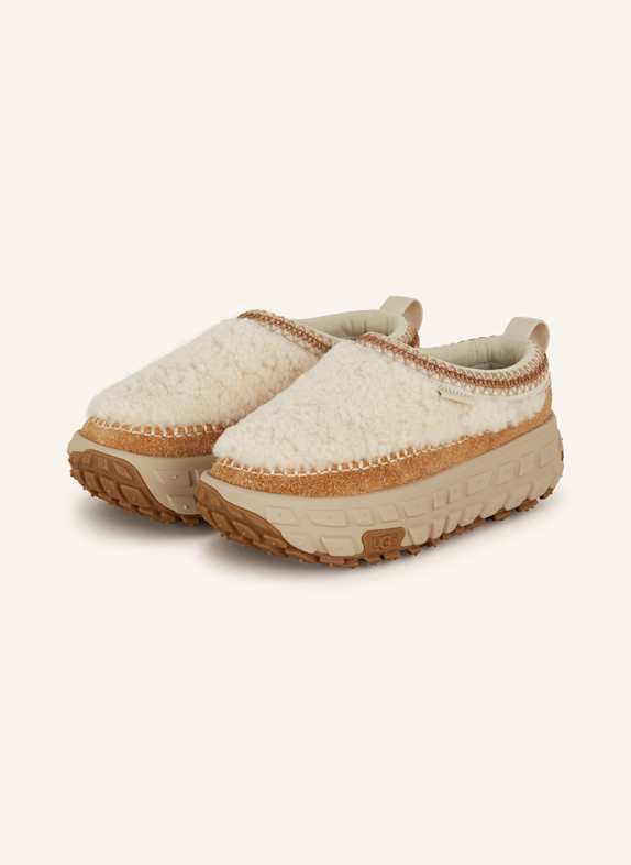 UGG Platform slip-ons shoes ECRU/ BEIGE/ COGNAC