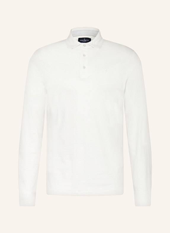 HACKETT LONDON Žerzejová polokošile Slim Fit BÍLÁ