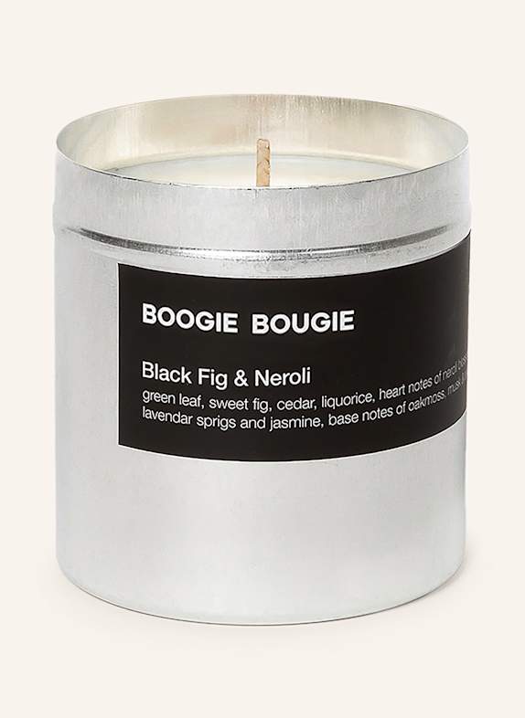BOOGIE BOUGIE Duftkerze BLACK FIG & NEROLI SILBER/ ORANGE