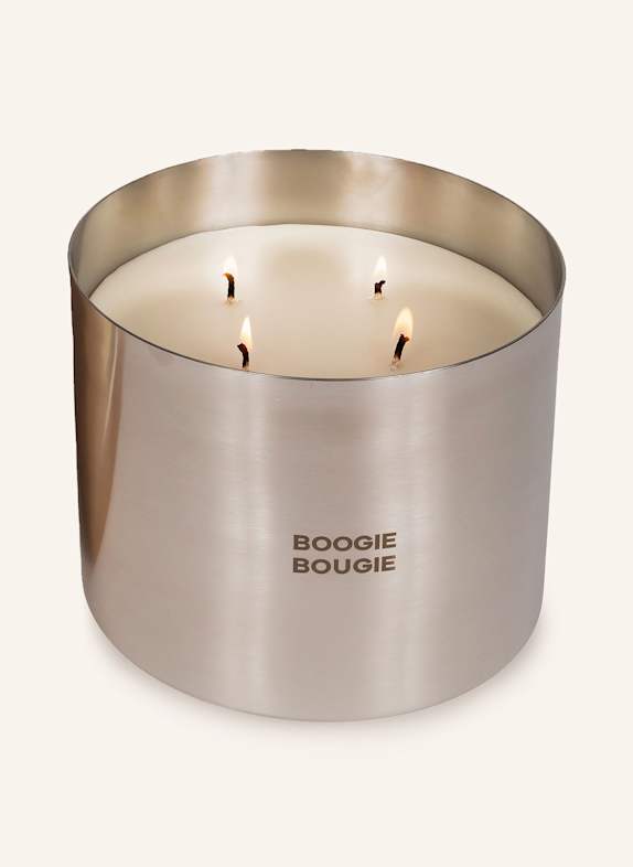 BOOGIE BOUGIE Świeca zapachowa DARK HONEY &amp; TOBACCO SREBRNY / BRĄZOWY
