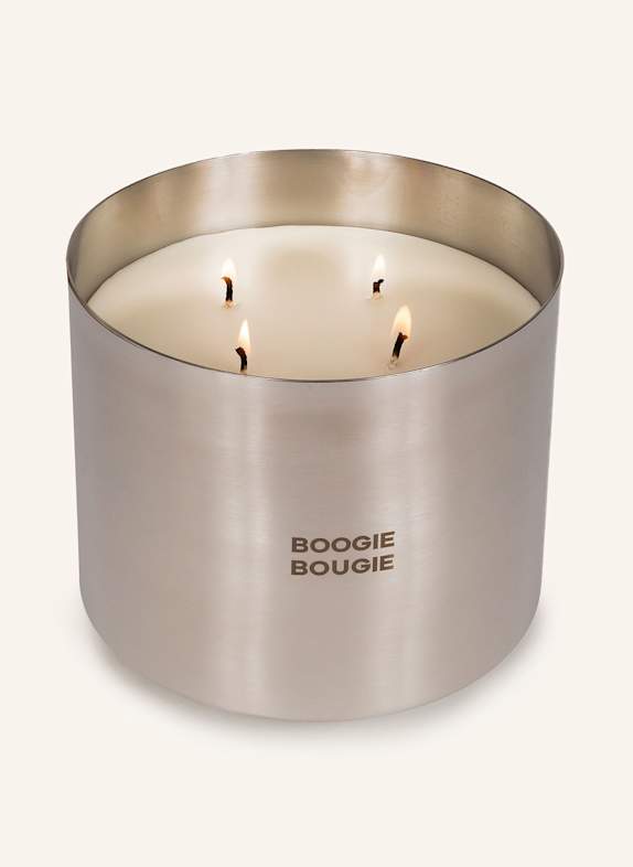 BOOGIE BOUGIE Świeca zapachowa TONKA BEAN &amp; MYRRH SREBRNY / JASNOŻÓŁTY