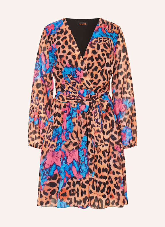 miss goodlife Kleid BLAU/ PINK/ BRAUN