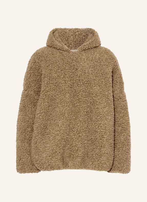 FEAR OF GOD Teddyfell-Hoodie CAMEL