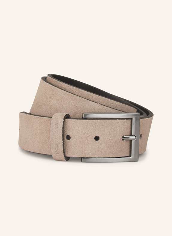STRELLSON Ledergürtel TAUPE