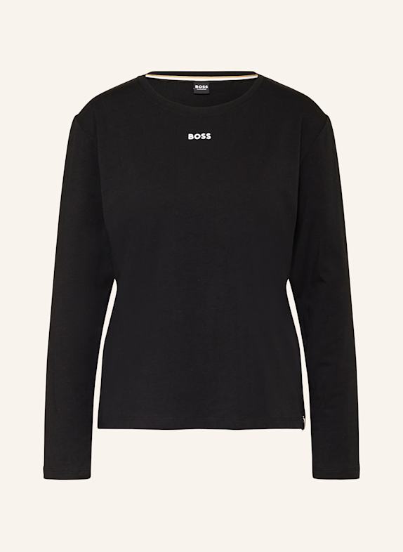 BOSS Schlafshirt CI SCHWARZ