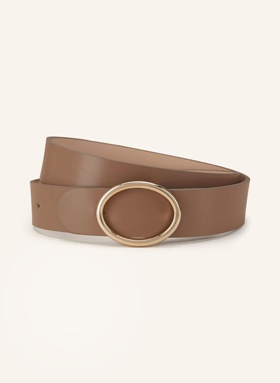 Condor Ledergürtel TAUPE