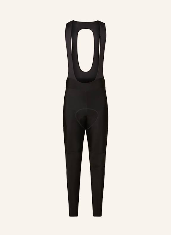 Rapha Thermo-Radhose CORE WINTER mit Trägern und gepolstertem Einsatz SCHWARZ