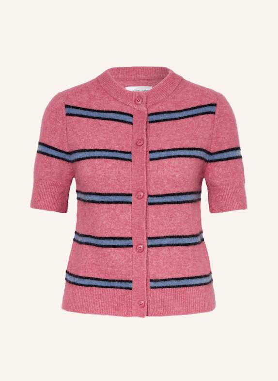SAMSØE  SAMSØE Strickjacke SANOURA HELLROT/ HELLBLAU/ DUNKELBLAU