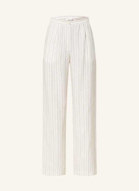 SAMSØE  SAMSØE Marlenehose SATOVE aus Leinen CREME/ BRAUN