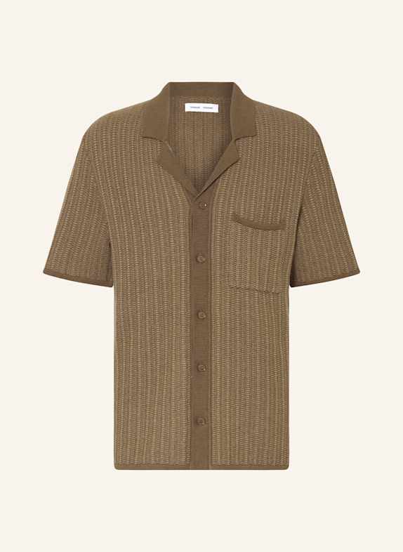 SAMSØE  SAMSØE Resorthemd SARHYS Comfort Fit KHAKI