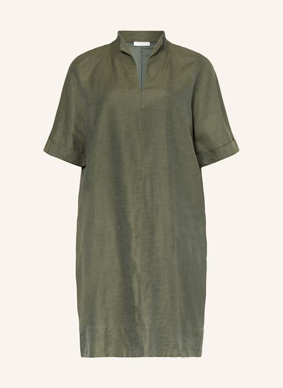 ETERNA Kleid mit Leinen KHAKI
