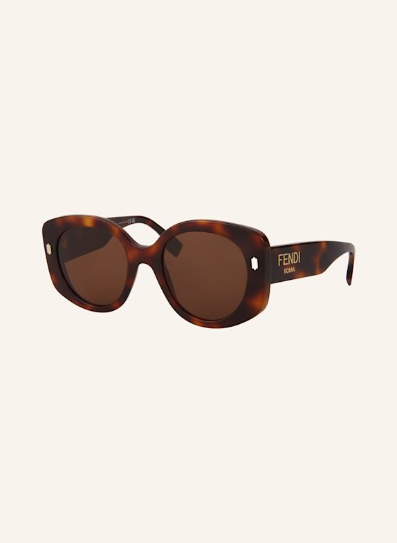 FENDI Okulary przeciwsłoneczne FN000780 4410D1 – HAVANA/ BRĄZOWY