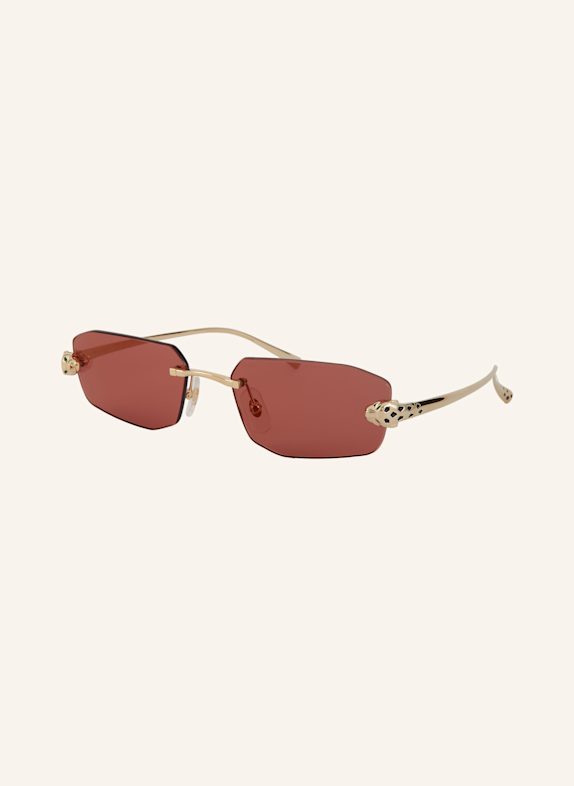 Cartier Sunglasses 6L001735 2300U1 - GOLD/ RED