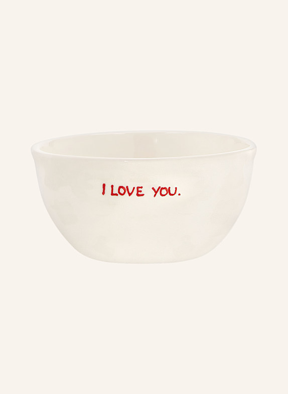 ANNA + NINA Bowl WHITE/ RED