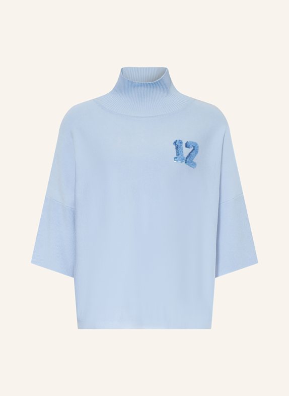 MARC AUREL Pullover mit 3/4-Arm HELLBLAU